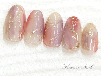 ラグジュアリーネイルズ オオミヤ(Luxury Nails Omiya)/ニュアンス*ミラーアート