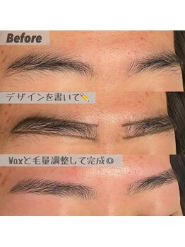 ルアン 六本木店/メンズ美眉毛スタイリング