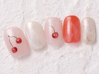 アイネイルズ 横浜WEST店(I-nails)/さくらんぼぷっくりミラー8480円