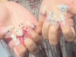 さくらんほ×リボンネイル
