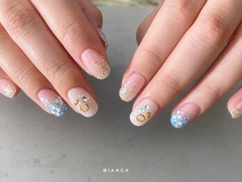 ビアンカ 田町店(Bianca)の写真/シンプルも華やかも♪お色味変更 OK！選べる豊富なデザイン◎夏に向けてフットネイルもおススメです☆
