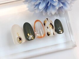 秋のニュアンス柄