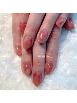 リッシュ ドゥ(RICHE deux)/綺麗かわピンクニュアンスネイル