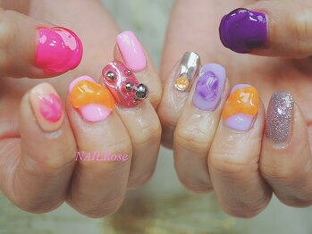 ネイルローズ(NAIL Rose)/ニュアンスクリアリング3D