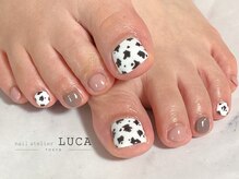 ネイルアトリエルカ(nail atelier LUCA)/W-203 大人可愛い牛柄ネイル
