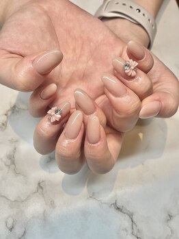 ビーメルシー 天満橋(bea.merci)/ヌーディリボンネイル♪