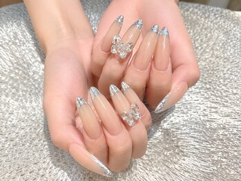 プロテア(protea)の写真/長さだしワンカラー￥8910★美フォルム形成にこだわり有!細く美しく見える指先に◇コンプレックスの解消も◎