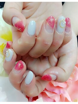 ミア(mia)/くすみピンクなフレンチ