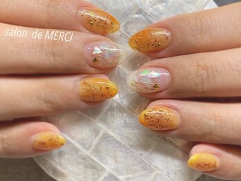 サロン ド メルシー(Salon de MERCI)/箔&オレンジ☆