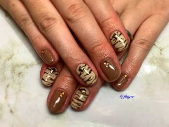 ジー フィンガー 千葉店(G)/トラ柄ネイル