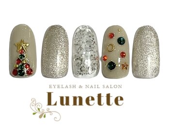 アイラッシュサロン リュネット(Eyelash salon Lunette)/クリスマスネイル　8900円
