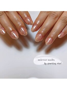 スパークリング ミント 森ノ宮店(sparkling mint)/うるうるミラーネイル♪