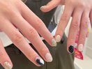 ショートネイル グラデーション