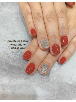 プライベート ネイルサロン マーマ(murmur)/キラキラワンカラー