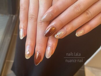 ネイルズ ララ(nails Lala)/秋ネイル。