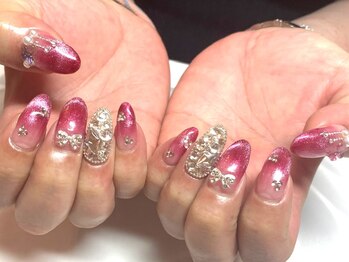 ネイルサロンブリス(nail salon Bliss)/☆ワンホン風埋め尽くしネイル☆