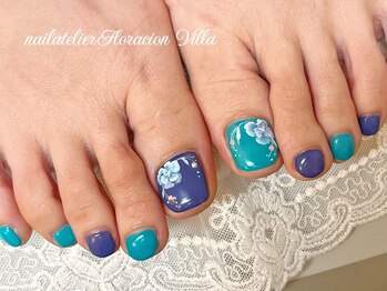 フロラシオン ヴィラ 日吉(Floracion Villa)/親指アートフットネイル