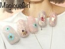 【フラワー＆ぷっくりシェル】