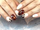 バレンタインネイル