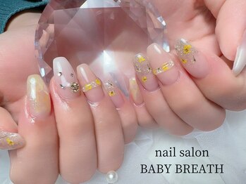 ベイビーブレス(BABY BREATH)/持ち込み☆春ネイル