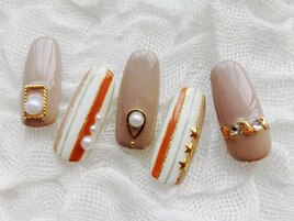 秋色ネイル