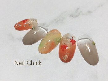 ネイルチックコウベ 銀天街店(Nail Chick kobe)/もみじ秋ネイル