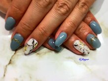 ジー フィンガー 千葉店(G)/大理石風ネイル