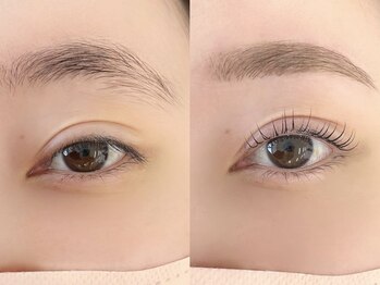 ミーナ 大財店(mina)/アイブロウWAX＋まつ毛パーマ上