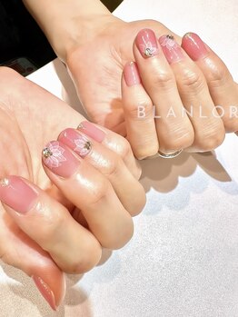 ネイルサロン ブランロール 三軒茶屋店(Blanl'or)/ブライダル たらしこみフラワー