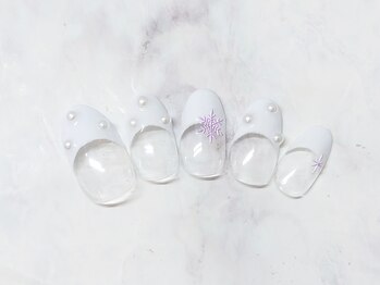 ネイルプラータ(Nail Plata)/雪フレンチ【7980】