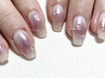 ジュエ ネイルスタジオ(jouer nailstudio.)/チークネイル