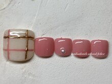 フェリーチェ(nail salon＆school felice)/フットネイル/定額制8800円/瑞江