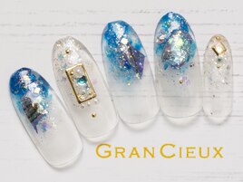ブルーニュアンスネイル／7500円