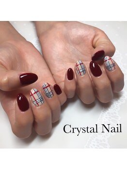 クリスタルネイル ボンベルタ橘店(CRYSTAL NAIL)/バーバリーネイル