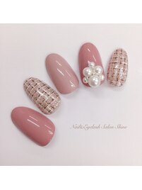 上品ツイードネイル