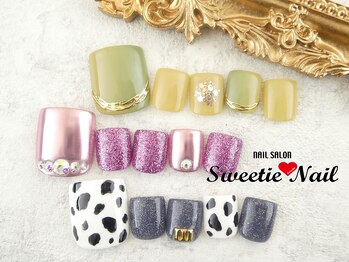 スウィーティーネイル 柏東口駅前店(Sweetie Nail)/フット ハッピーコース¥7700
