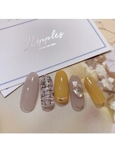 リップルズ(Ripples)/秋のツイードネイル