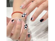 ジュジュネイルサロン 渋谷(JUJU NAIL SALON)/ツイードとハートのアート