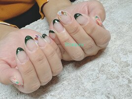 リーフホログラムネイル