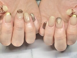 冬ニット×リボン
