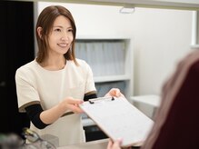 清潔感のある院内と丁寧な受付で初めての方でもリラックス◎