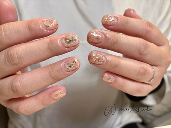 ダブリューネイルスタジオ(W.nail studio)/クリアマグネットニュアンス
