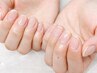 【ハンドネイル】ケア付き◎シンプルクリアネイル