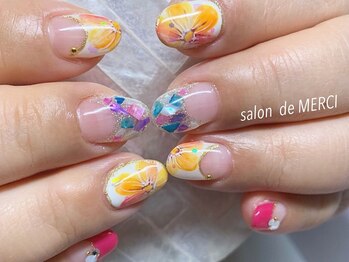 サロン ド メルシー(Salon de MERCI)/お花ペイント☆