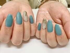 くすみブルー☆
