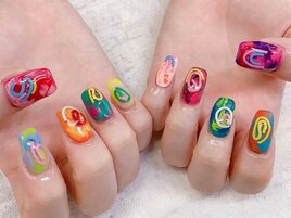 カラフルニュアンスネイル