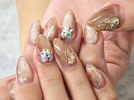 春のベージュ★ネイル★