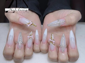 ゼン ネイル デザイン 池袋(ZEN NAIL DESIGN)/* 長 さだしやり放題×つけ放題