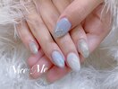 涼しげニュアンスネイル♪