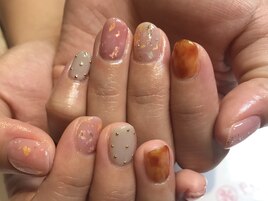 ～ふんわりべっ甲ネイル～